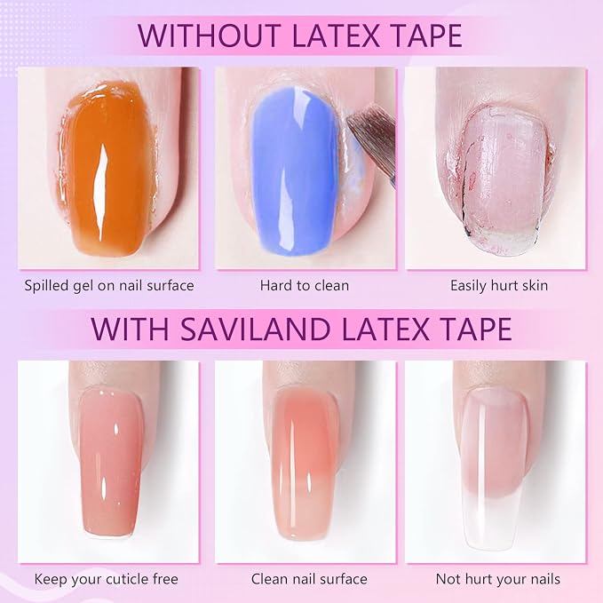 SAVILAND 2PCS Liquid Latex for Nails: 30ML Liquid Latex Peel Off Nail Polish - Image 3