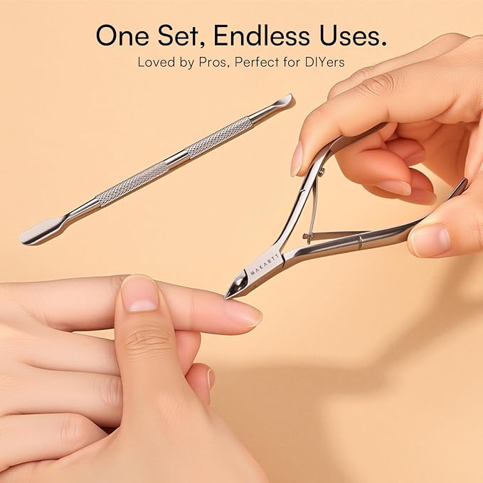 Makartt Cuticle Trimmer with Cuticle Pusher - Image 8