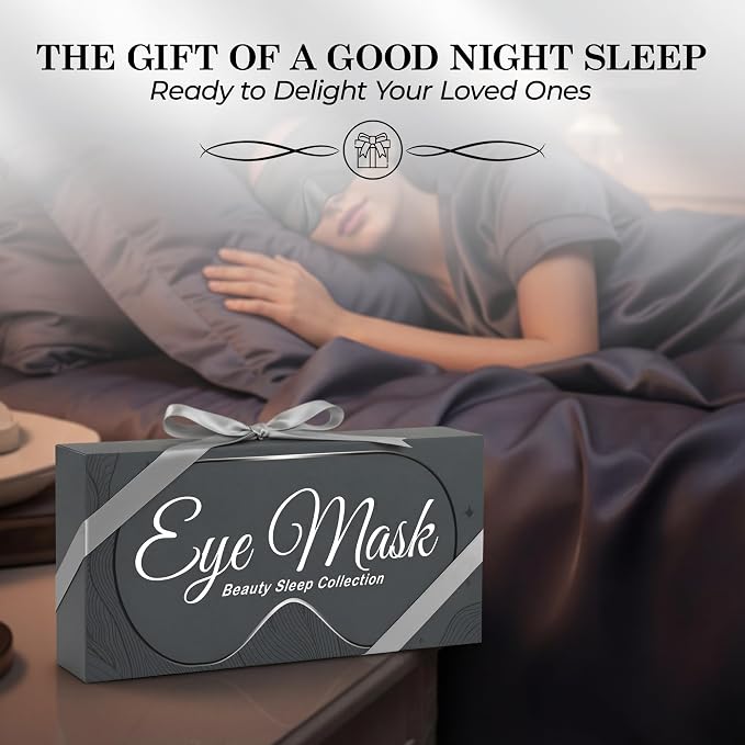 SLEEP SANCTUARY 100% Pure Mulberry Silk Sleep Mask - Image 8