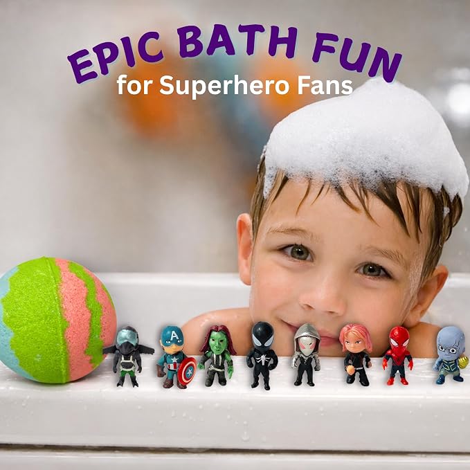 EvolutionUSA 1pc Green Epic Superhero Bath Bombs - Image 3