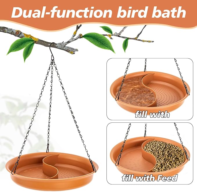 CARGEN Hanging Bird Bath for Outdoors - Image 3