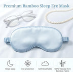 2Pcs Silk Sleeping Mask, Soft Breathable Blackout Eyeshade Comfortable - Image 4