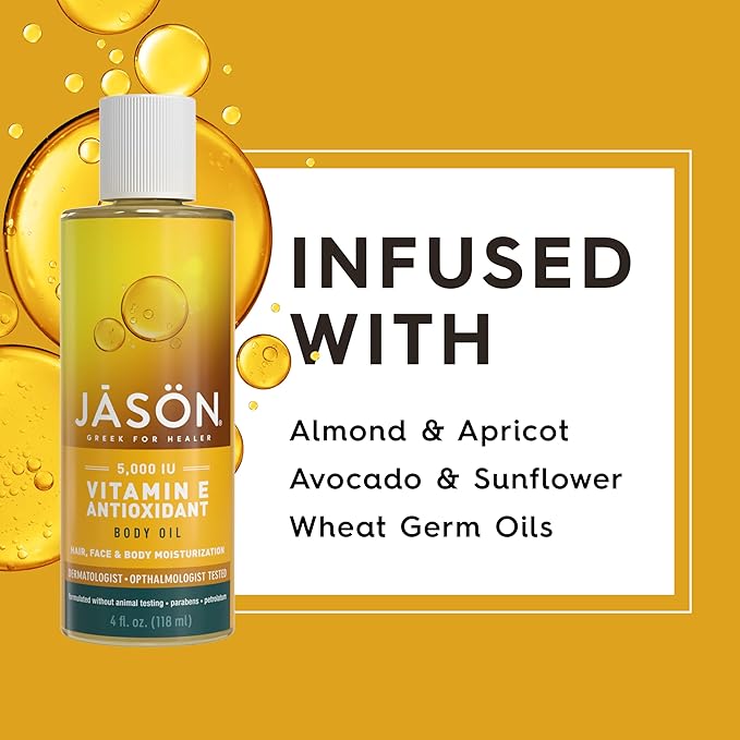 JASON Vitamin E 5, 000 IU Moisturizing Body Oil, - Image 4