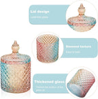 2 Pack Qtip Holder Glass Bathroom Accessories Vanity Organizers and Makeup - Image 5