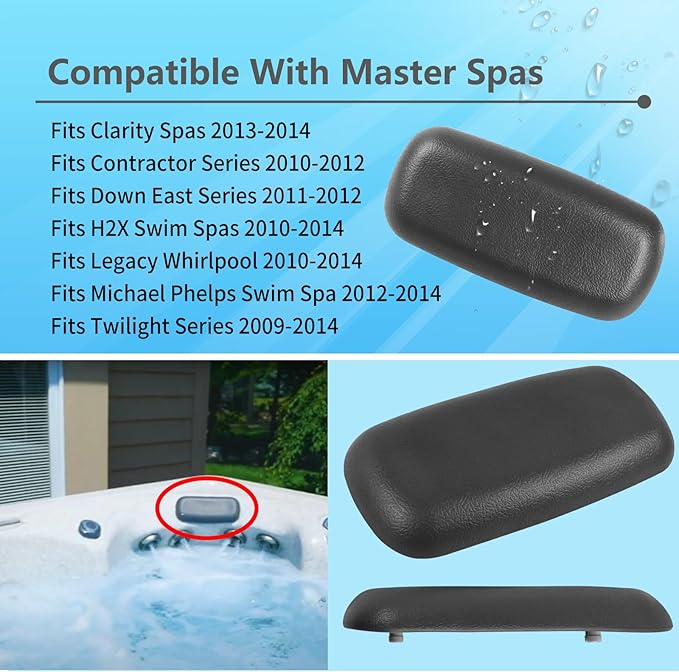 4 Pack Hot Tub Compatible with Master Spas Pillow - Image 5