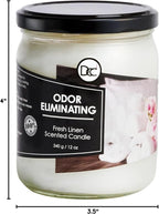 Fresh Linen Odor Eliminating Highly Fragranced Candle - Image 7