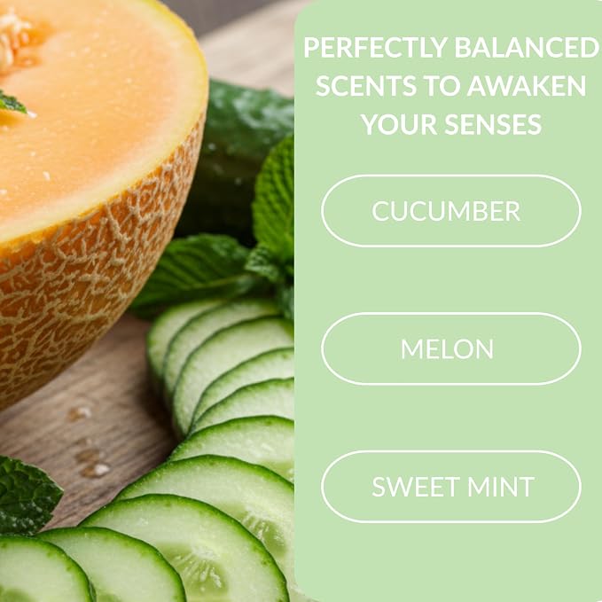SpaScriptions Exfoliating Cucumber & Melon Body Wash - Image 2