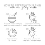BRÜUN Jelly Mask Jar White Gold Glycolic AC AHA Peel-Off Face Care Rubber Mask - Image 4