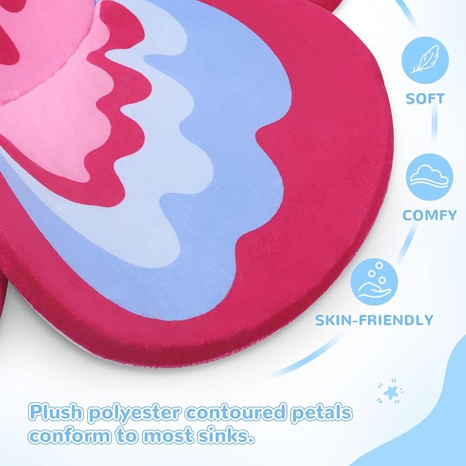 Premium Baby Bath Pad with Butterfly Flower - Image 2