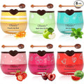 6 PCS Bee Lip Balm Honey Pot, Honey Lip Balm Bulk, Moisturising Sleep Lip Mask by Unknown