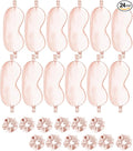 24Pcs Satin Eye Mask Silk Sleep Masks Silky Eyes Cover Blackout Blindfold by WJingYiJia