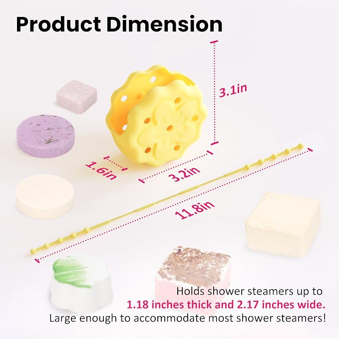 Silicone Shower Steamer Holder/Tray, Hangable&Durable Shower Steamer Holder - Image 2