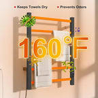 Heated Towel Racks for Bathroom, Wall Mounted Electric Towel Warmer Racks - Image 3