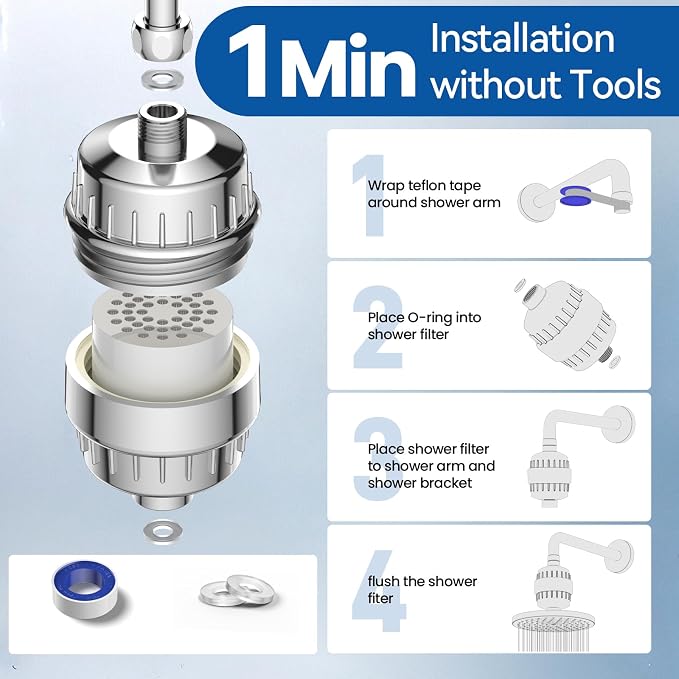 VOXON 36-Stage Shower Filter, 99.99% Removal - Image 5