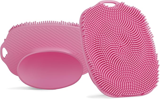 2 PCS Face Scrubber, Soft Silicone Face Exfoliator by ARIOSOX