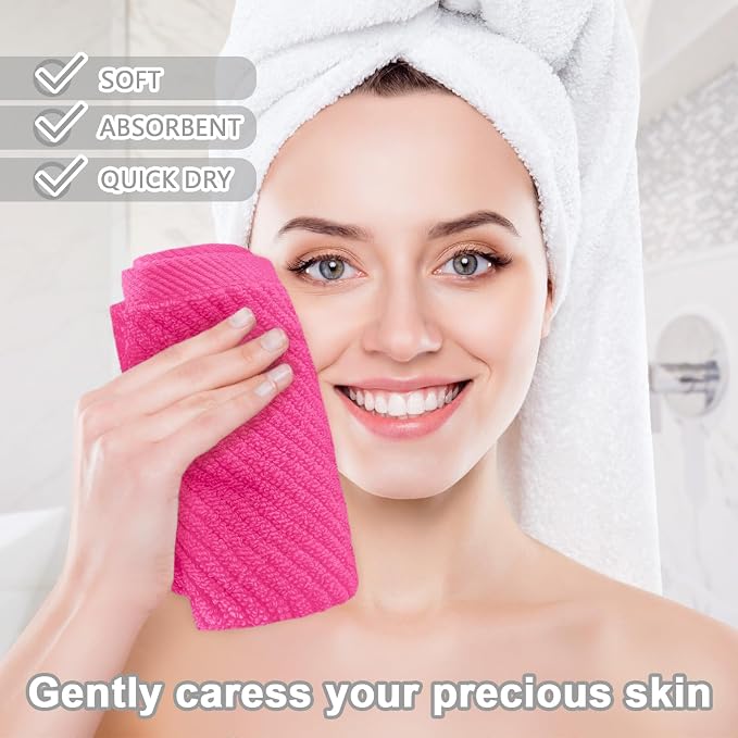 VOOVA & MOVAS Hot Pink Washcloths - Image 4