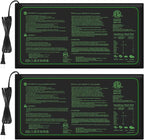 2PK Seedling Heat Mat with ETL Listed, Warm Hydroponic Heating Pad by Unknown