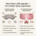 Mulberry Silk Sleep Mask for Women, 100% Blackout Eye Mask for Sleeping - Image 8