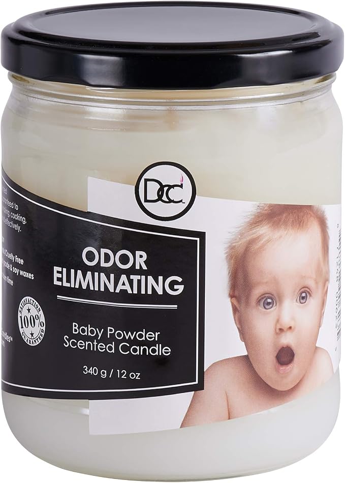 Baby Powder Odor Eliminating Highly Fragranced Candle by DiannesCustomCandles