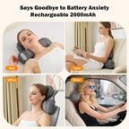 3-in-1 Neck Massager with Heat, Portable Cordless Neck Massager - Image 8