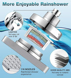 Dual Filtered Rain Shower Head Combo, High Pressure 10 Modes Handheld Shower - Image 4