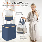 Towel Warmer & Laundry Basket 2-IN-1, Foldable Towel Warmer - Image 7