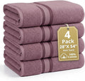 LANE LINEN 100% Cotton Large Bath Towels Set of 4 by LaneLinen