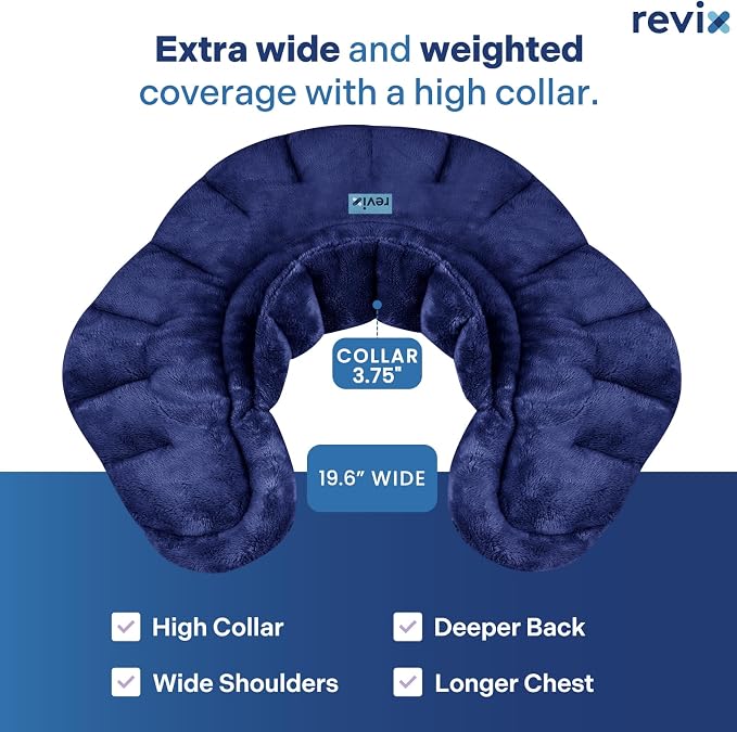 REVIX Microwave Heating Pad for Neck Shoulders and Back, Weighted Hot Neck - Image 2
