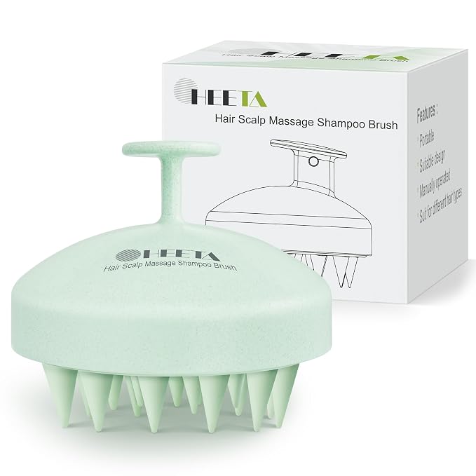 HEETA Scalp Scrubber Shampoo Brush, Scalp Massager Tool by HEETA