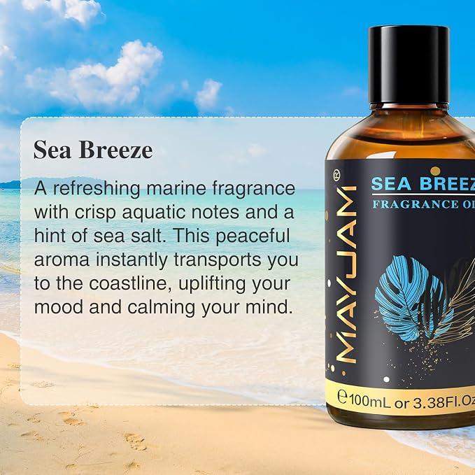 MAYJAM 100ML/3.38FL.OZ Sea Breeze Fragrance Oils - Image 3