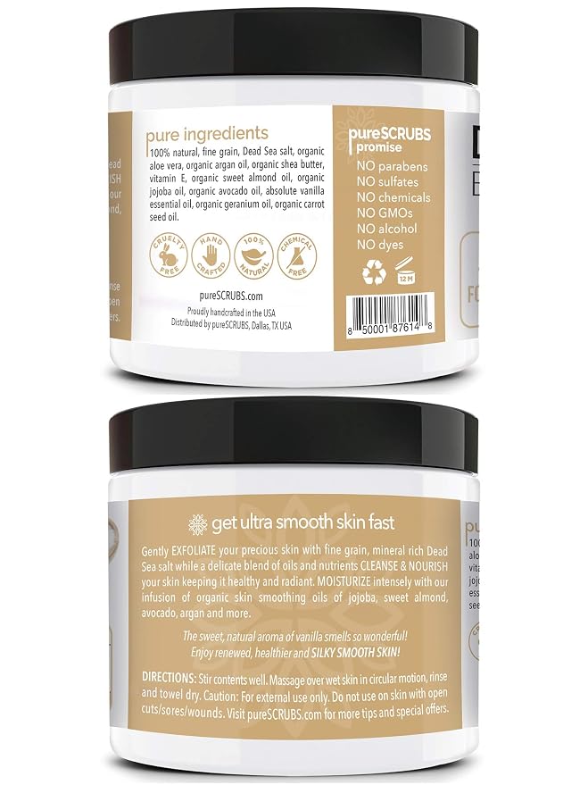 pureSCRUBS Premium Vanilla Body Scrub Set - Image 6