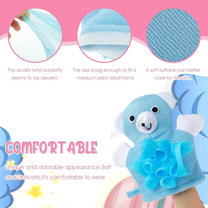 Cute Bath Gloves Loofah - Image 4