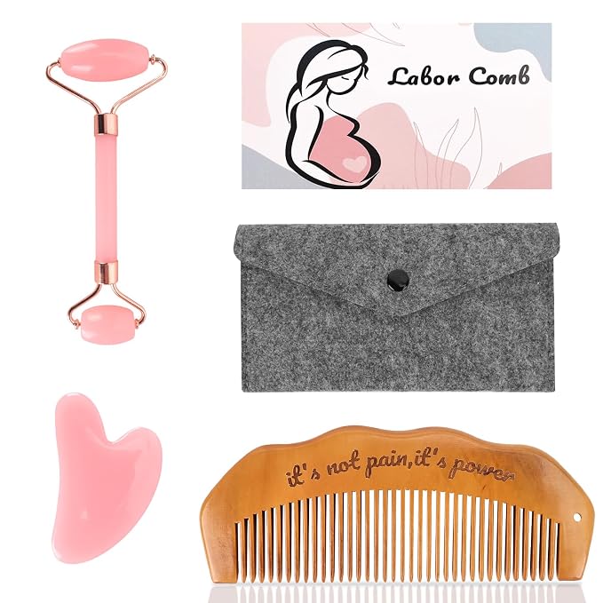 Birthing Comb for Labor Pain and Gua Sha Facial Tools, Post Partum/Home by DadopDS