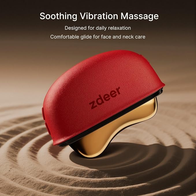 ZDEER Electric Gua Sha Facial Care Set – Heated Brass Face & Neck Massager - Image 8