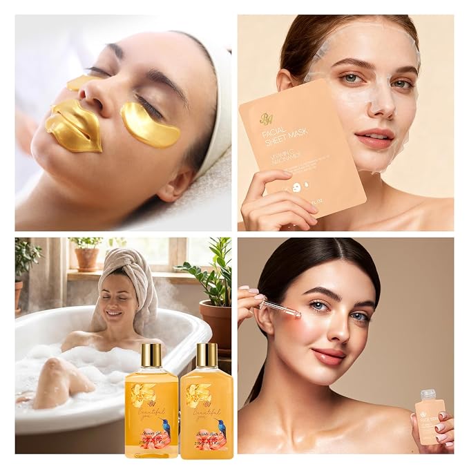 25 Pcs Mother's Day Gift, Bergamot & Rose Bath & Body Gift Set - Image 5