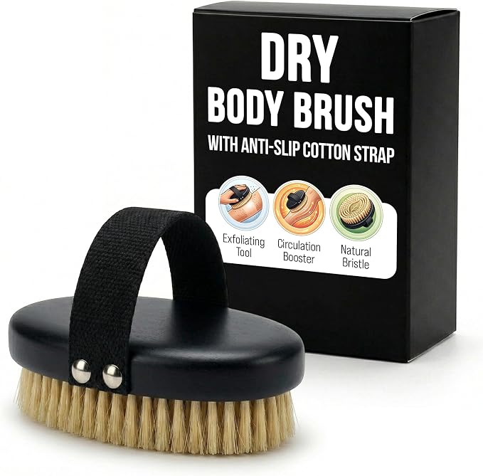 Serrento Dry Brush for Skin – Exfoliating Body Tool for Dry Brushing & - Image 2
