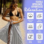 Beach Towel 100% Cotton Turkish Beach Towel Adult 38x70 Inch Pre-washed - Image 4