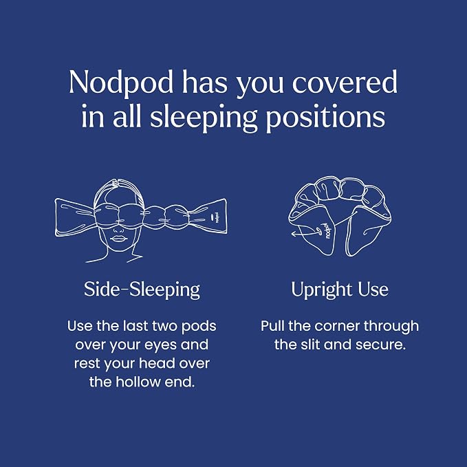 Nodpod Gentle Pressure Sleep Mask | Patented Light Blocking Design - Image 5
