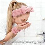 7 Pcs Spa Set, Facial Headband and Wristband Set, Skincare Accessories - Image 4