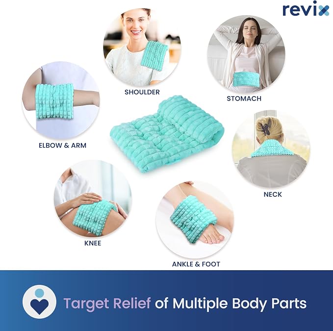 REVIX 6 * 12" Moist Heating Pad Microwavable, Reusable Microwave Heating Pads - Image 4
