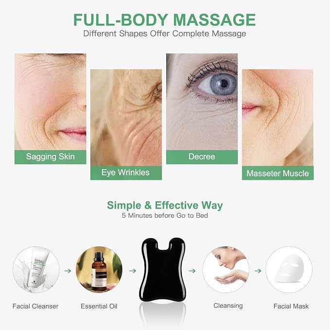 airogym Guasha Massage Tool, Natural Gua Sha Board, Acupuncture, Physical - Image 4