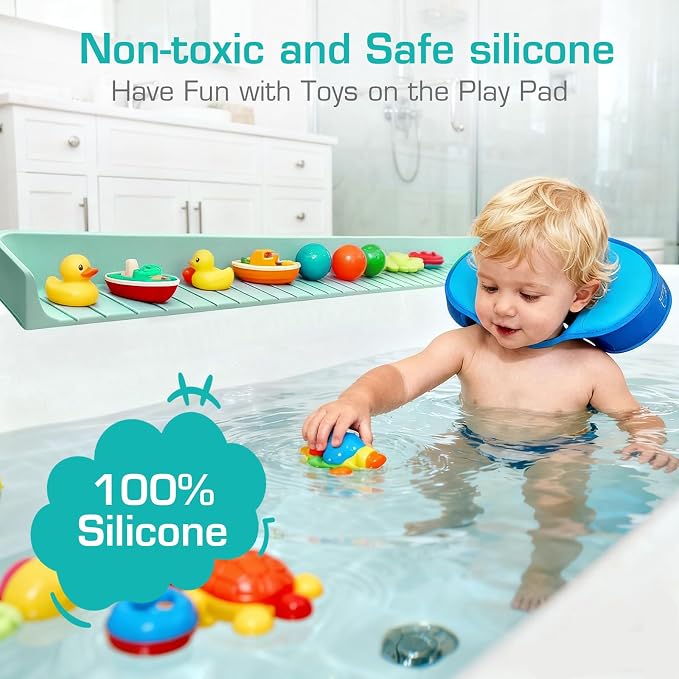 31.5" Bathtub Splash Guard for Kids & Toddlers - Image 4