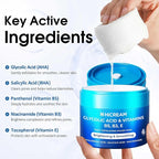Hicream Glycolic Acid Pads, Dual-Textured Facial Exfoliating Toner - Image 4