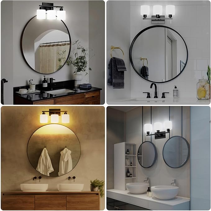 Black Bathroom Light Fixtures Over Mirror, Rustproof Vanity Lights - Image 6