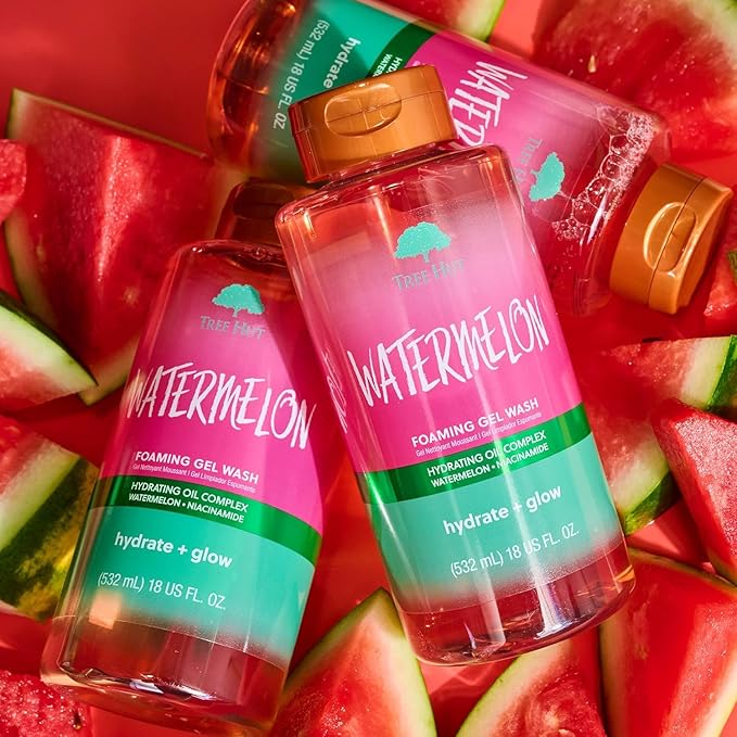 Tree Hut Watermelon Foaming Gel Wash, Hydrating & Moisturizing Body Wash - Image 4