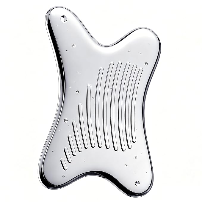 Non-Slip Grip Stainless Steel Gua Sha Facial Tools, 2026 Updated X-shaped by Amirce