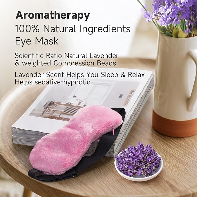 Umisleep Lavender Eye Mask, 0.45 lb Aromatherapy Weighted Eye Mask - Image 4