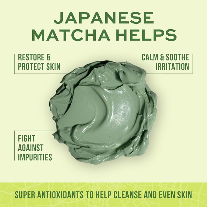 Freeman Exotic Blends Detoxifying Japanese Matcha Cream Facial Mask, 6 fl.oz./ - Image 2