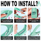 Green Adjustable Artificial Acrylic Fake Nail False Nail Tip Clipper Cutter - Image 6