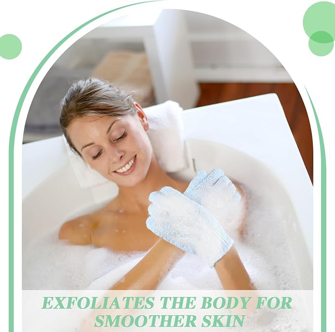 Ramede 30 Pair Exfoliating Glove Double Sided Exfoliating Bath Gloves Pack - Image 6